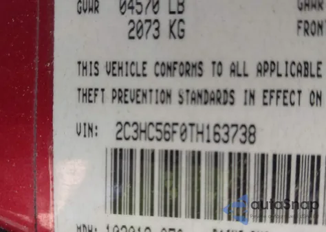 1996 Chrysler Lhs from USA, damaged, VIN 2C3HC56F0TH163738